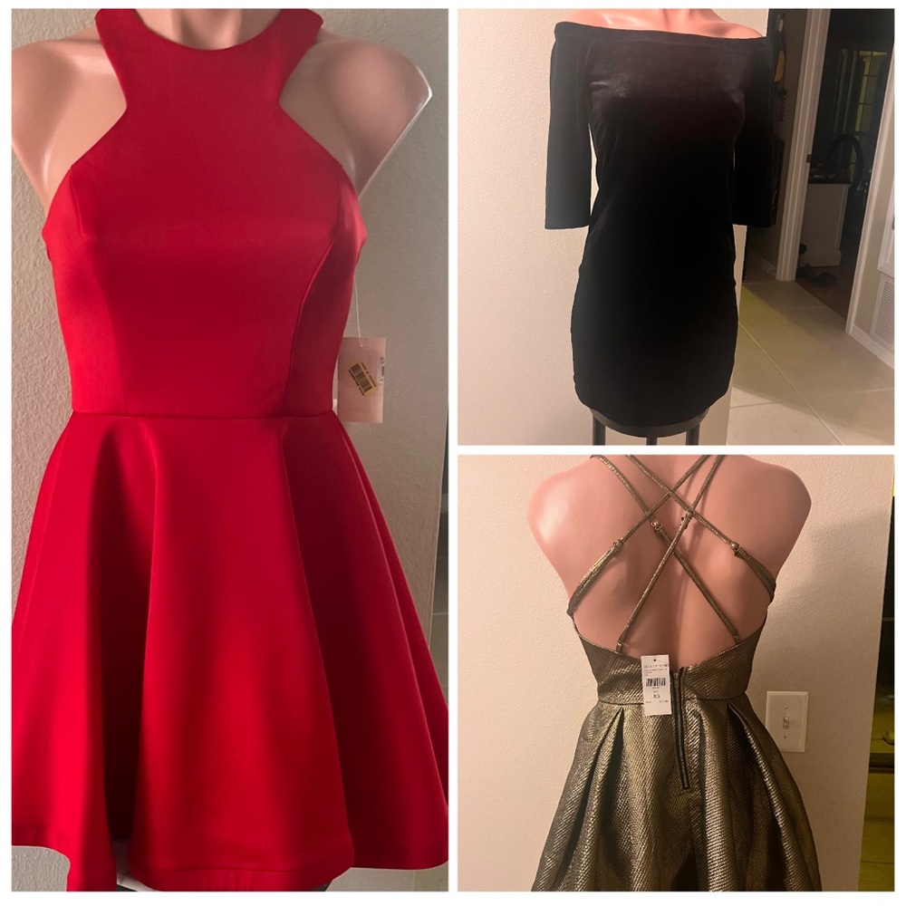 Extra Small 3 Dress Bundle, NWT & NWOT **Cocktail, Party, Holiday, Homecoming*